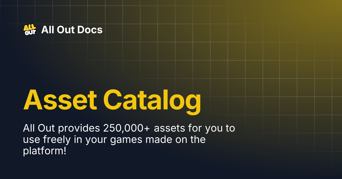 Asset Catalog | All Out Docs