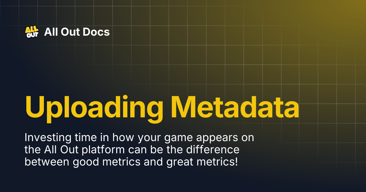 Uploading Metadata | All Out Docs
